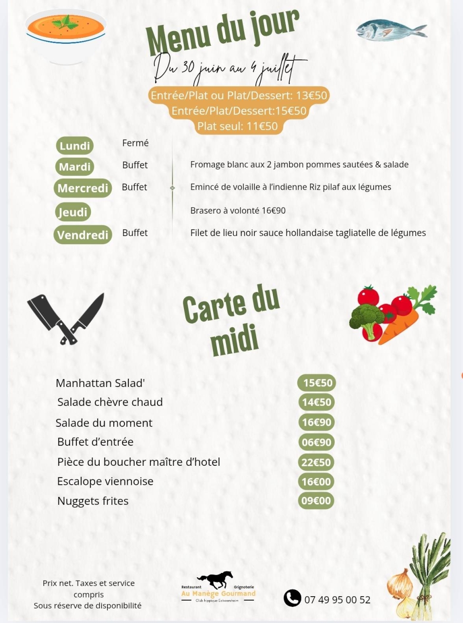 Au manège gourmand - Restaurant Eckwersheim - restaurant Olwisheim